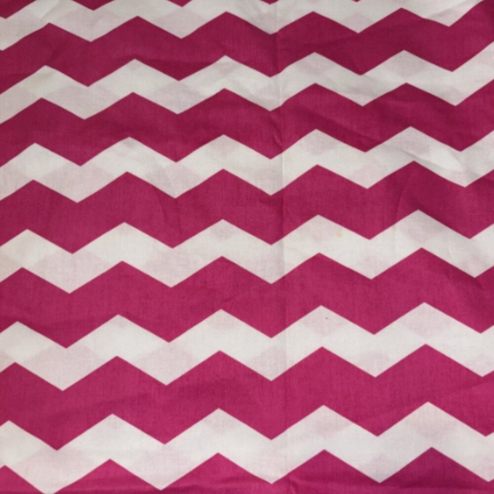 Hot Pink Large Chevron Print Fabric Cotton 2012 by Brother  Sister Design 2 yrds